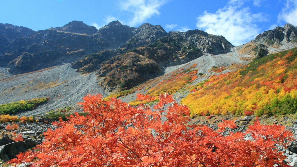 秋の奥穂高岳
